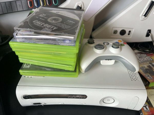 Xbox 360 Guitar Hero Lot Game Controller Drums Console Cords Rock Band 2 3 Tour NO250105