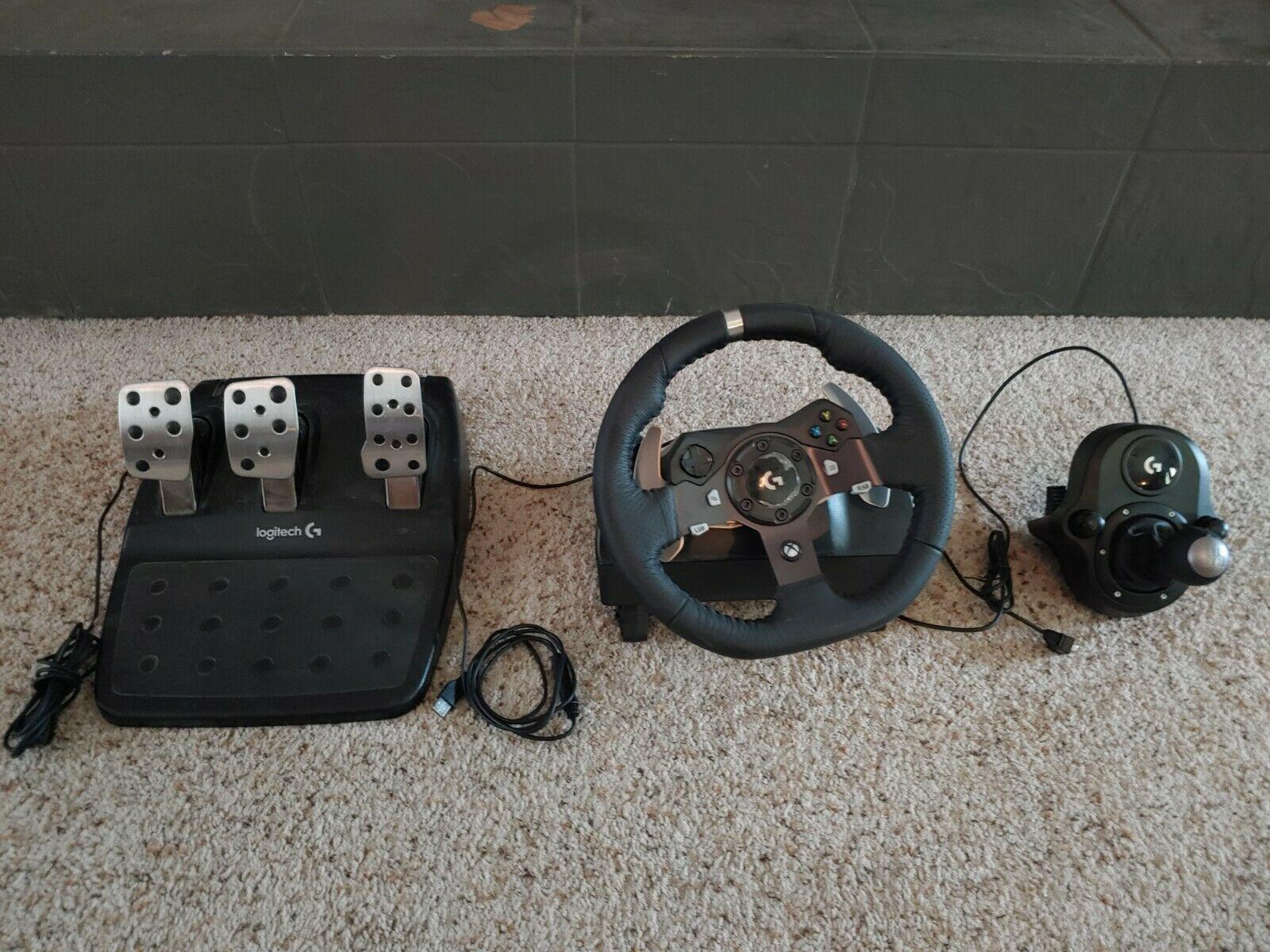 logitech g920 racing wheel and shifter For Xbox And PC.   Steering Wheel +