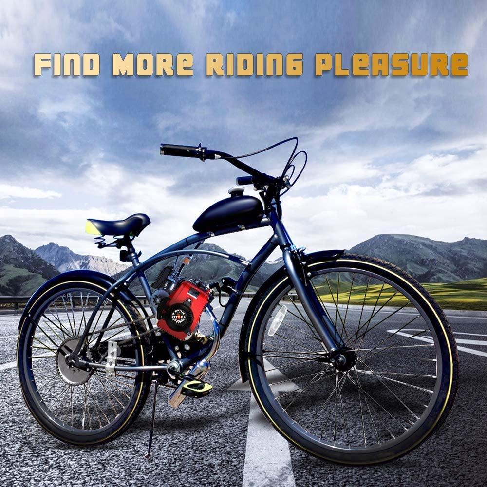 Anbull 49CC 4 Stroke Gas Petrol Motorized Bike Bicycle Engine Motor Kit for 28” V Frame Bike and 26” ATV