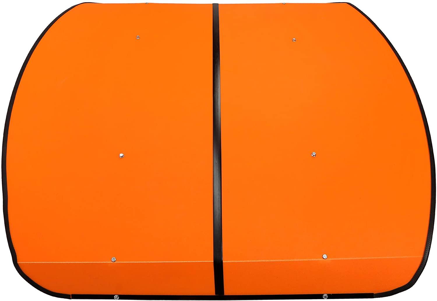 ECOTRIC Tractor Canopy Orange Compatible with All ROPS 48" X 52" Equipped Tractors with a 2" x 2" or 2" x 3" ROPS (Will Add About 4'' to The Height of The Tractor) Tractor Sun Canopy Sunshade