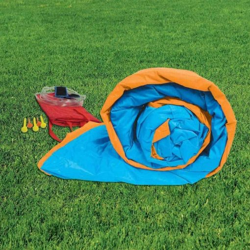 BANZAI Pipeline Twist Kids Inflatable Outdoor Backyard Water Pool Aqua Splash Park and Slides with Climbing Wall, Water Cannons, &amp; Clubhouse, Ages 5+