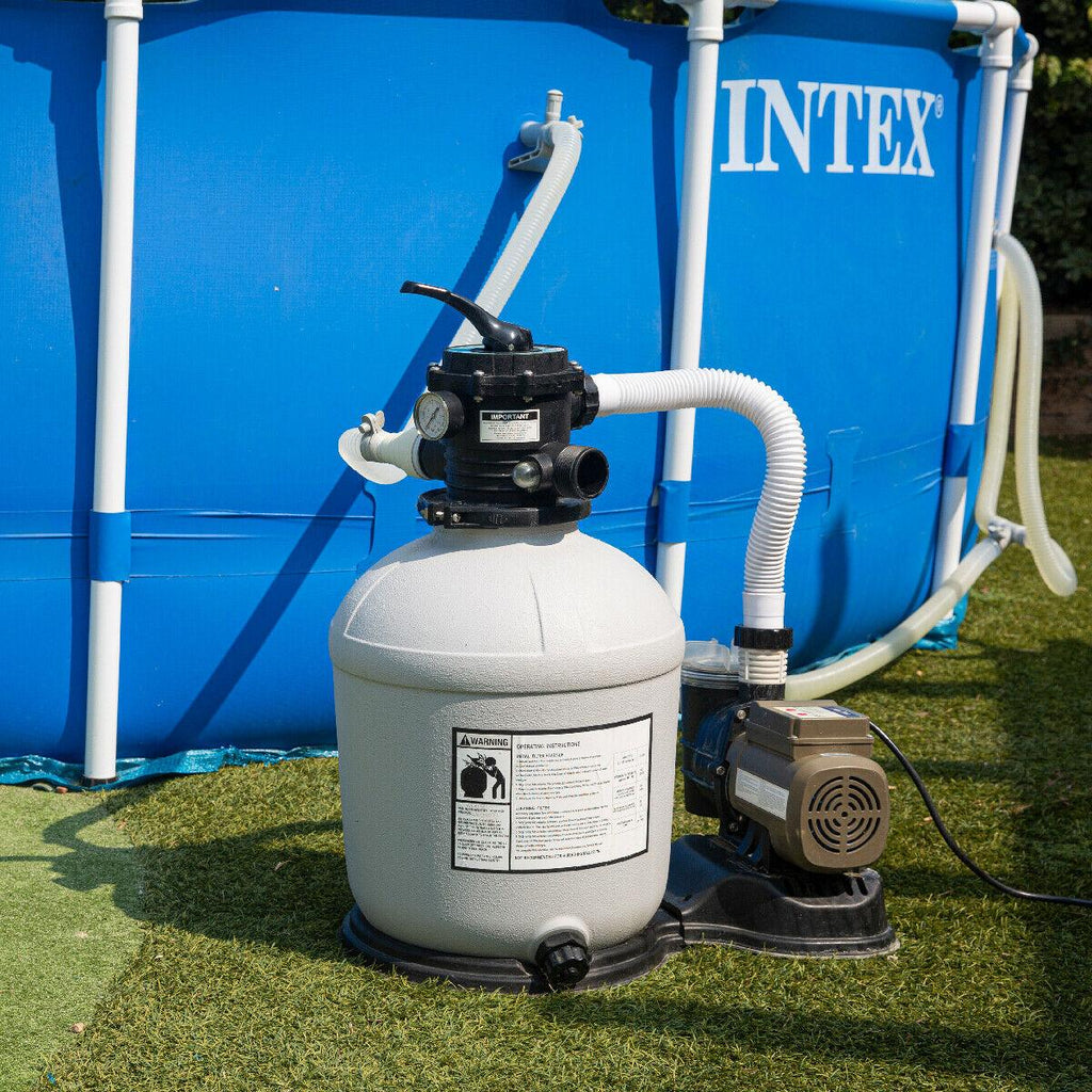 Swimming Pool 16"-inch Sand Filter with 3100 GPH 3/4 HP Pool Pump Timer Package