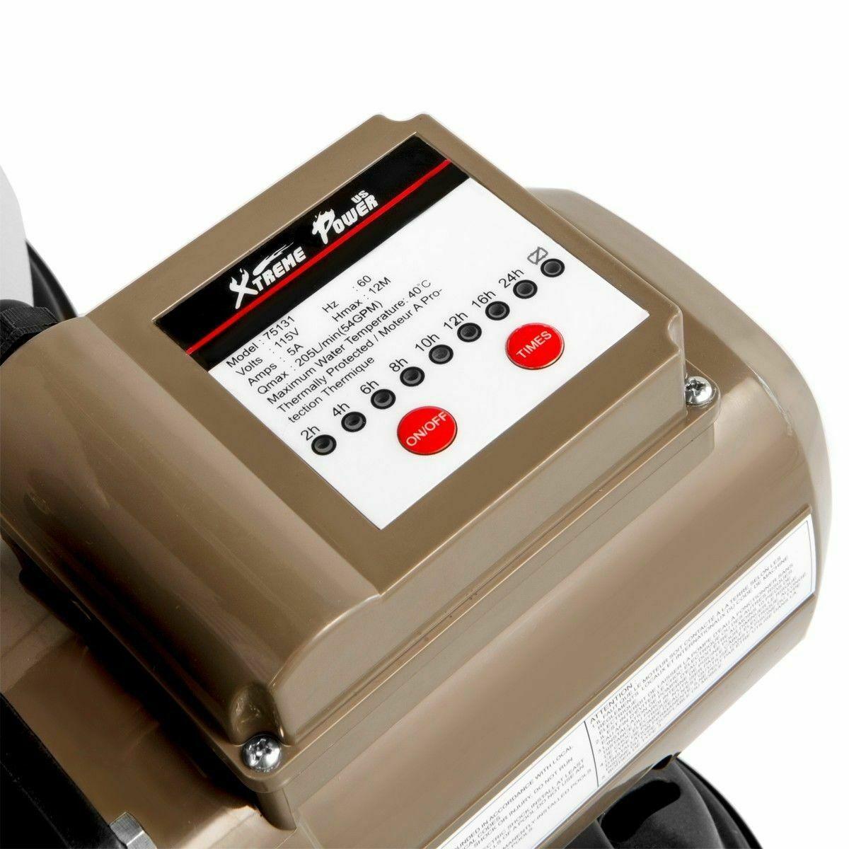 Swimming Pool 16"-inch Sand Filter with 3100 GPH 3/4 HP Pool Pump Timer Package
