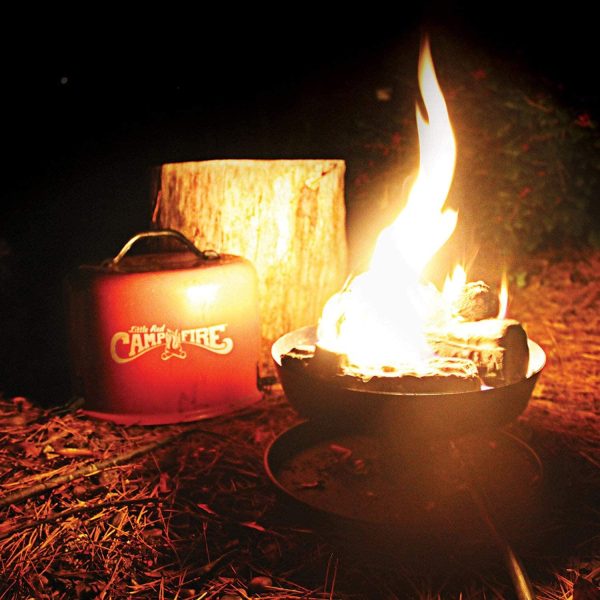 Camco 58031 Little Red Campfire Compact Outdoor Portable Tabletop Propane Heater Fire Pit Bowl for Camping, Tailgating, and Patios, 11.25 Inch