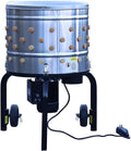 ROOTS and HARVEST Chicken Plucker De-Feather Remover Poultry &amp; Fowl Food Processor Stainless Steel Heavy Duty Electric 1.2HP 120VAC 280RPM Planetary Gear Motor 92 Soft Fingers 20" Drum Diameter