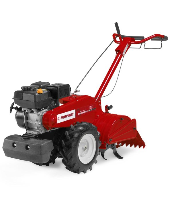TROY BILT Mustang 18 in. 208 cc Gas OHV Engine Rear-Tine Tiller with Forward-Rotating and Counter-Rotating Tilling Options