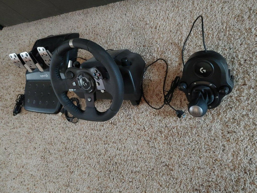 logitech g920 racing wheel and shifter For Xbox And PC.   Steering Wheel +…