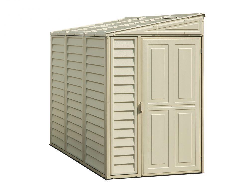 DuraMax 4’x8′ Stronglasting SideMate Vinyl Shed &amp; Foundation