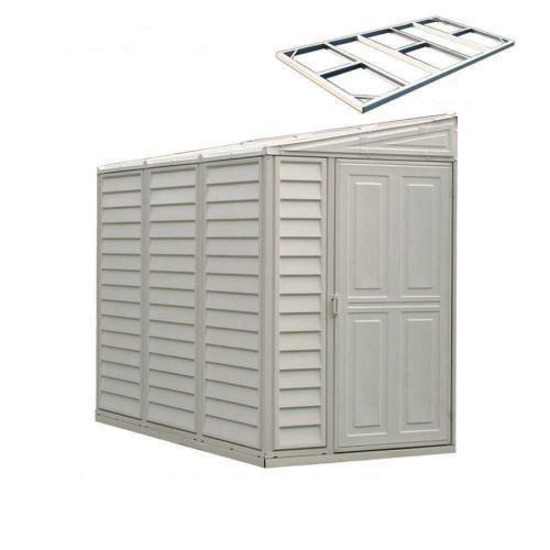 DuraMax 4’x8′ Stronglasting SideMate Vinyl Shed &amp; Foundation