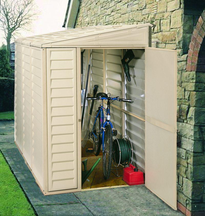 DuraMax 4’x8′ Stronglasting SideMate Vinyl Shed &amp; Foundation