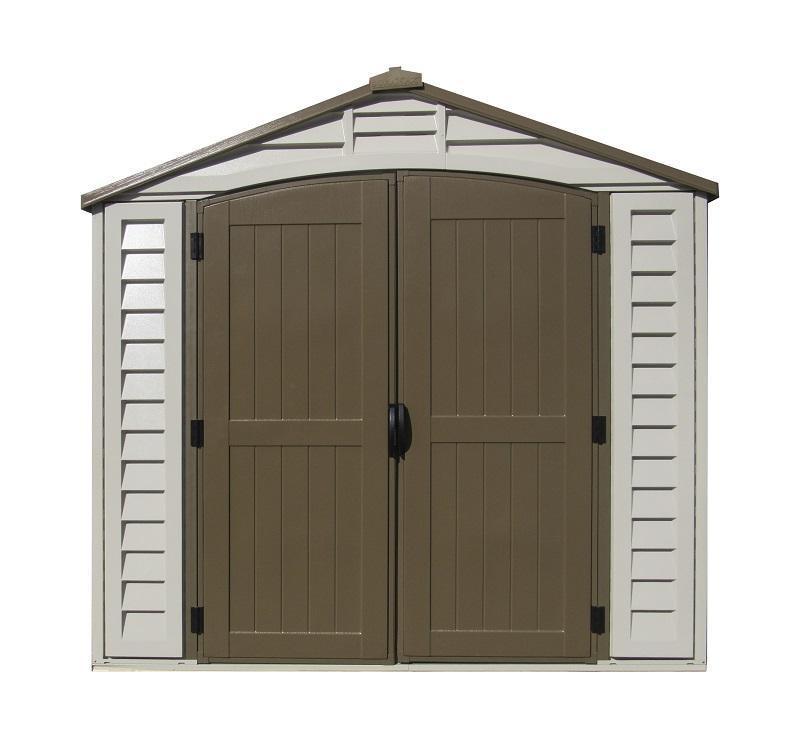 DuraMax 8’x8′ Premier Series Duraplus Vinyl Shed with Foundation