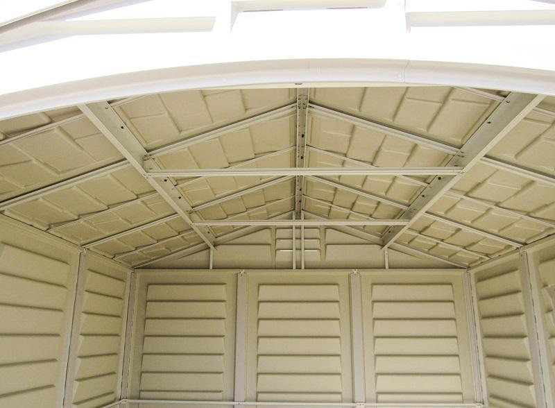 DuraMax 8’x8′ Premier Series Duraplus Vinyl Shed with Foundation