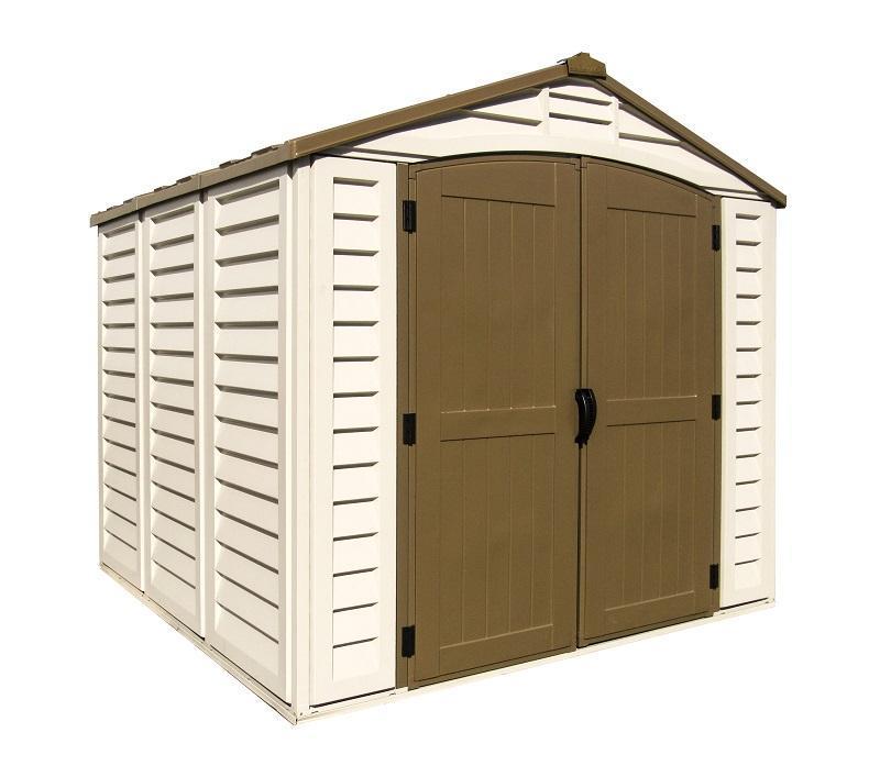 DuraMax 8’x8′ Premier Series Duraplus Vinyl Shed with Foundation