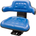 Blue TRAC SEATS  Waffle Style Universal Tractor Suspension SEAT with TILT FITS Ford/Holland 3900 3930 3910 5000 5100 5600 5610 5900 5910 (Same Day  - Delivers in 1-4 Business Days