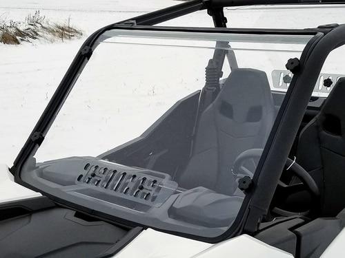 Spike Can Am Maverick Trail Scratch Resistant Full Windshield With Sliding Vent