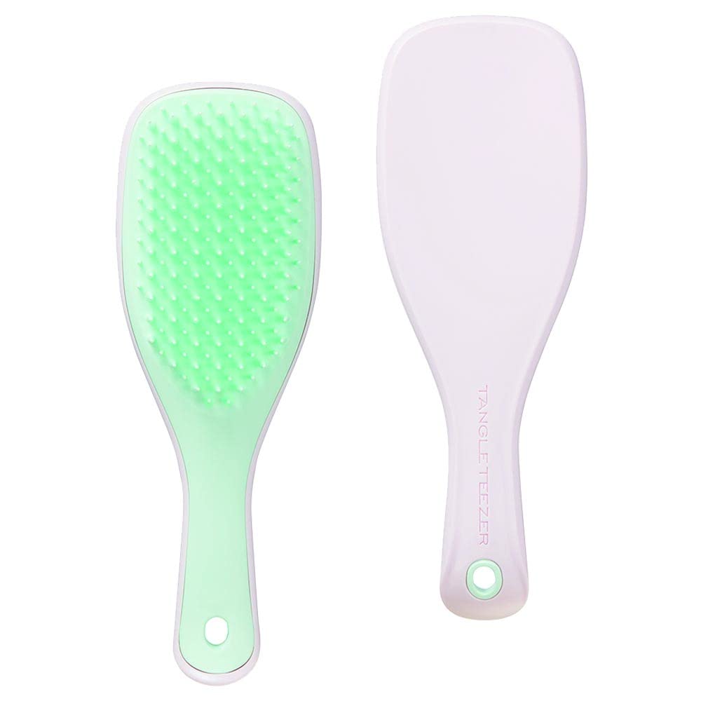 Tangle Teezer The Mini Ultimate Detangling Brush, Dry and Wet Hair Brush Detangler for Traveling and Small Hands, Marshmallow Duo