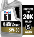 Mobil 1 Extended Performance Full Synthetic Motor Oil 5W-30, 5 Quart