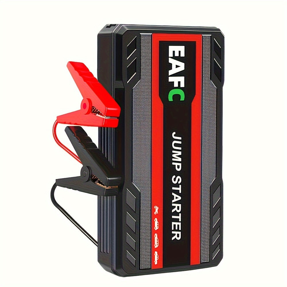 Portable Car Jump Starter Battery Power Bank Emergency Booster With LED Light 12V Auto Starting Device Support Starting 12V Gasoline Cars Up To 101.44oz