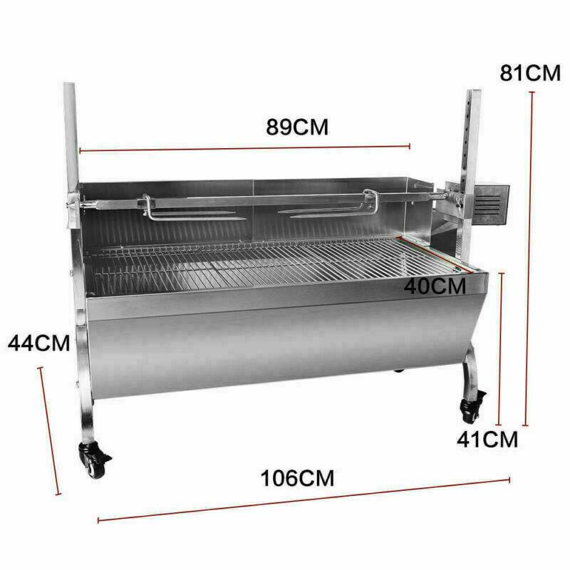LarGrill Charcoal Spit Roaster BBQ Rotisserie Pig Lamb Roast Chicken w/ Motor