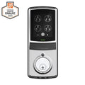 Model-S Satin Nickel Single-Cylinder Smart Deadbolt Lock with Keypad, Bluetooth and Discrete PIN Code Input