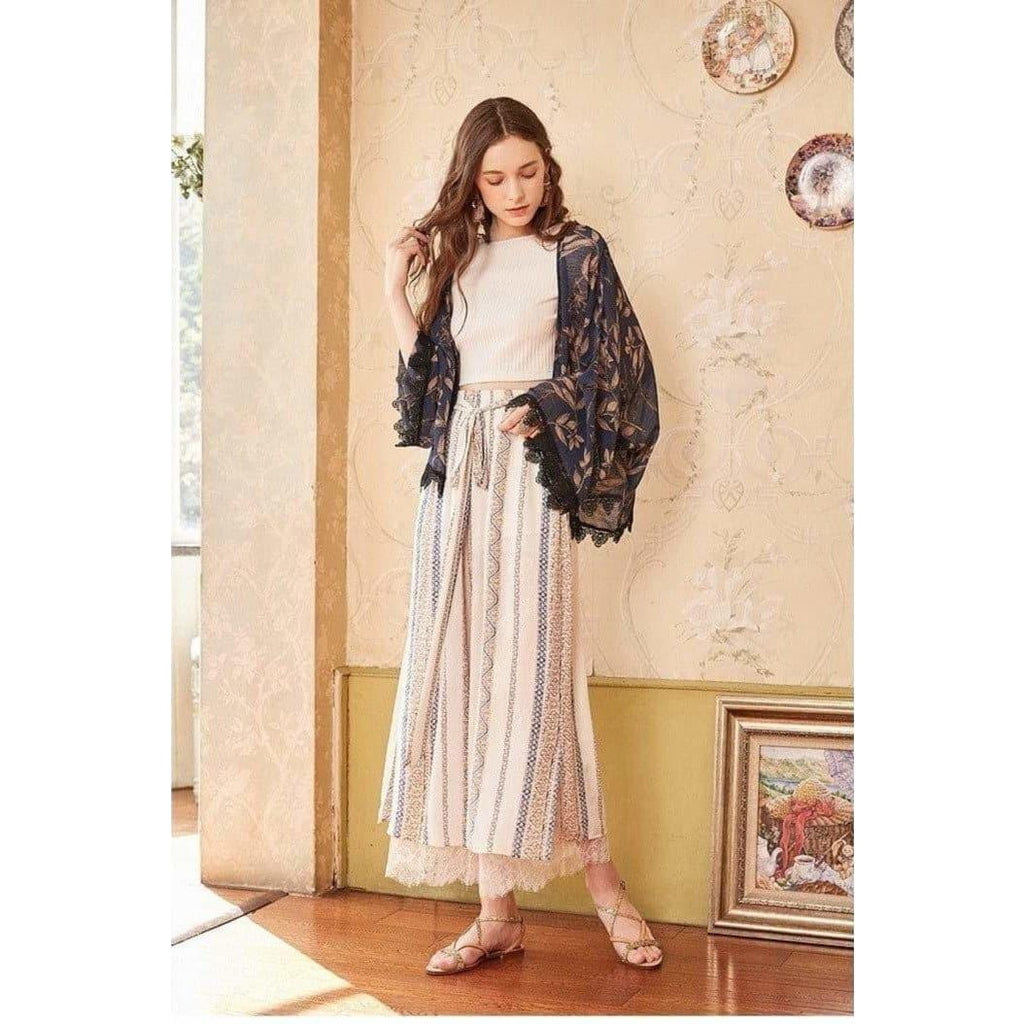 split chiffon pants