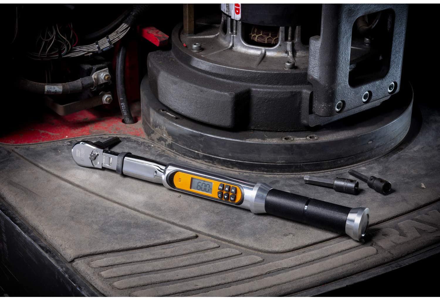 GEARWRENCH Flex Head Electronic Torque Wrench with Angle