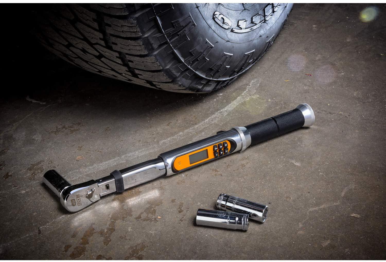 GEARWRENCH Flex Head Electronic Torque Wrench with Angle