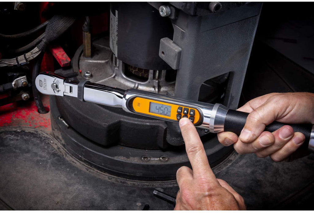 GEARWRENCH Flex Head Electronic Torque Wrench with Angle