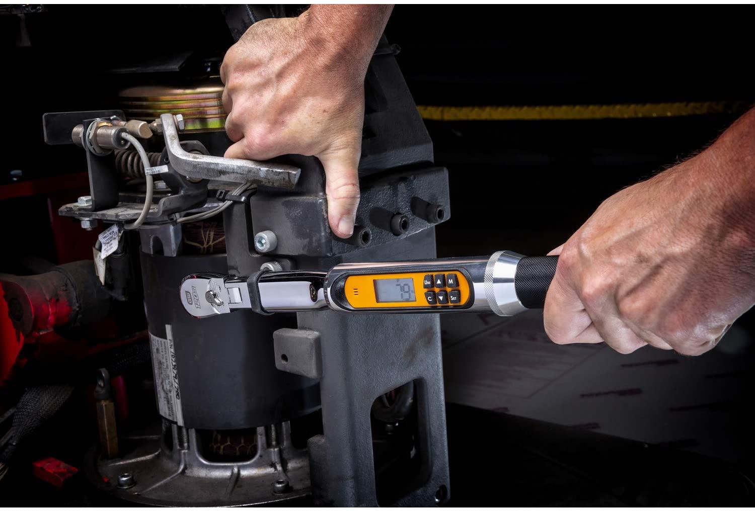 GEARWRENCH Flex Head Electronic Torque Wrench with Angle