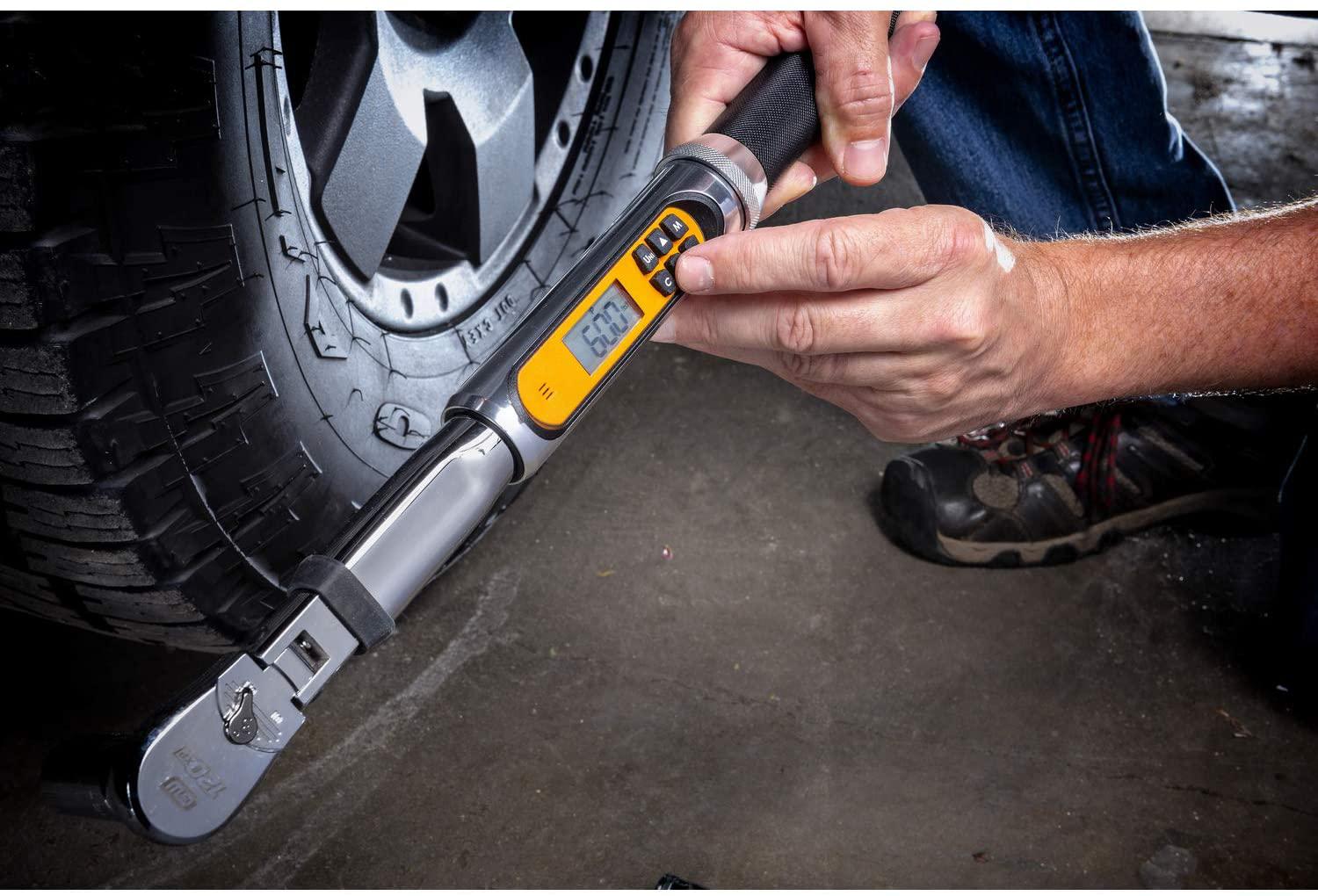 GEARWRENCH Flex Head Electronic Torque Wrench with Angle
