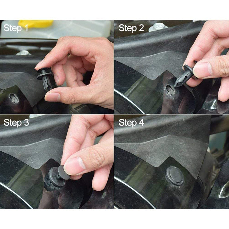 Premium Car Plastic Fastener Clips: Perfect For Auto Bumper, Door Trim, Panel Fender &amp; More!