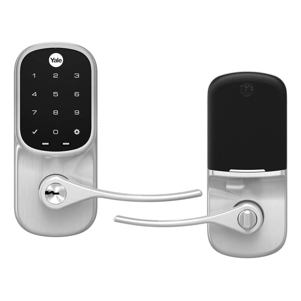 Assure Lever Satin Nickel Lock with Touchscreen Keypad