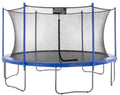 Upper Bounce 15-Foot Trampoline, with Safety Enclosure Net, Blue