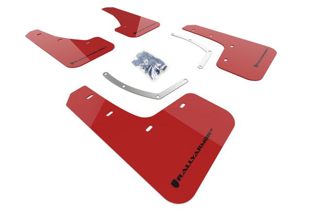 Rally Armor for 18-19 Subaru Ascent UR Red Mud Flap w/ Black Logo