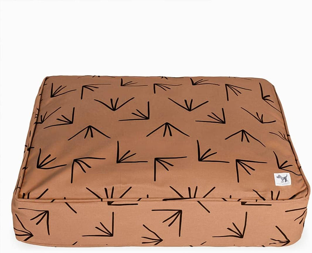 Molly Mutt Medium to Large Duvet Cover, Heat Waves, Brown with Black Accents, 22"x27"x5"