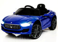 12V Maserati Ghibli Ride on electric power car For Kids Remote Control MP3 LED lights Opening doors - Blue