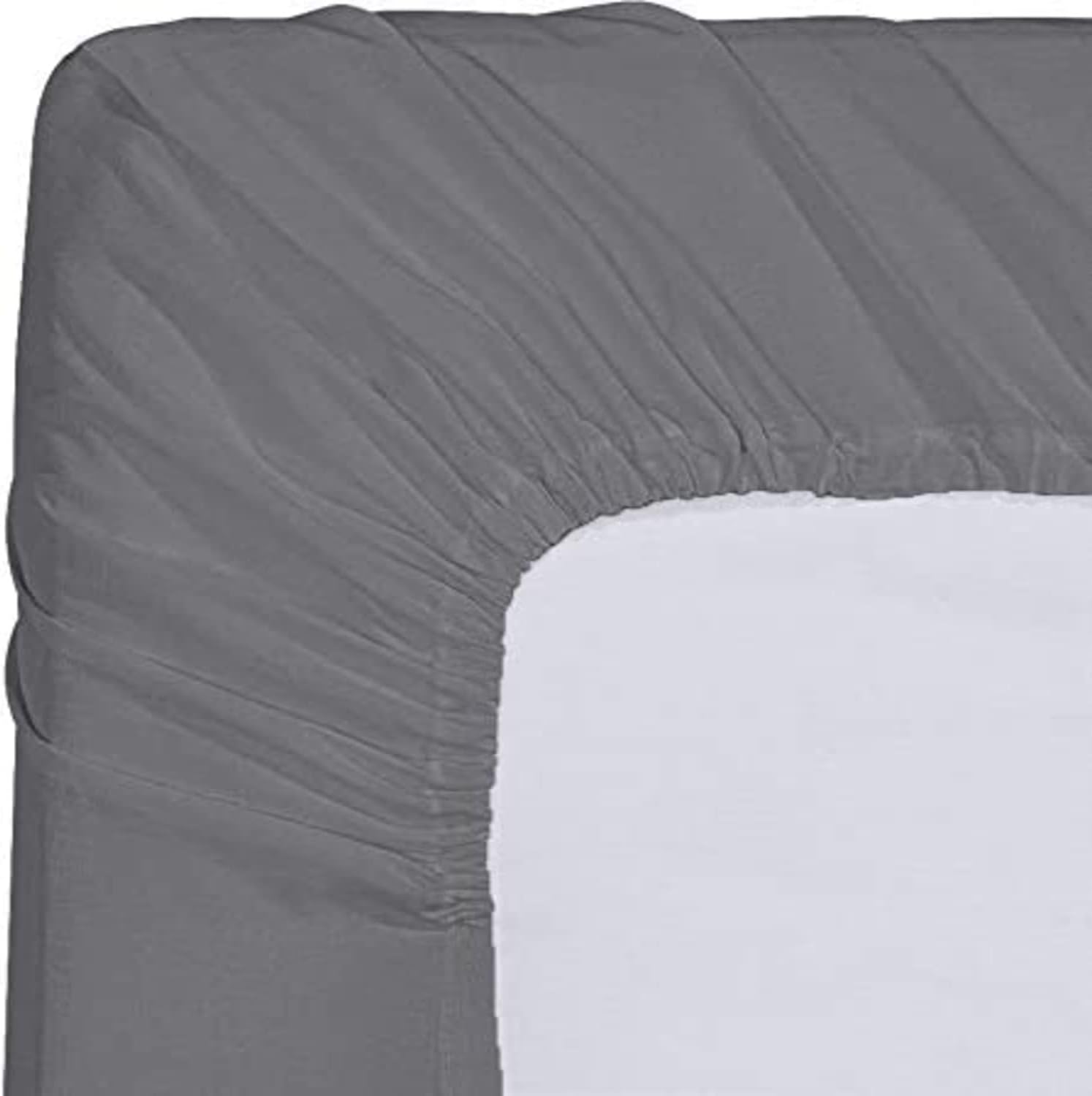 Utopia Bedding Queen Fitted Sheet - Bottom Sheet - Deep Pocket - Soft Microfiber -Shrinkage and Fade Resistant-Easy Care -1 Fitted Sheet Only (Grey)
