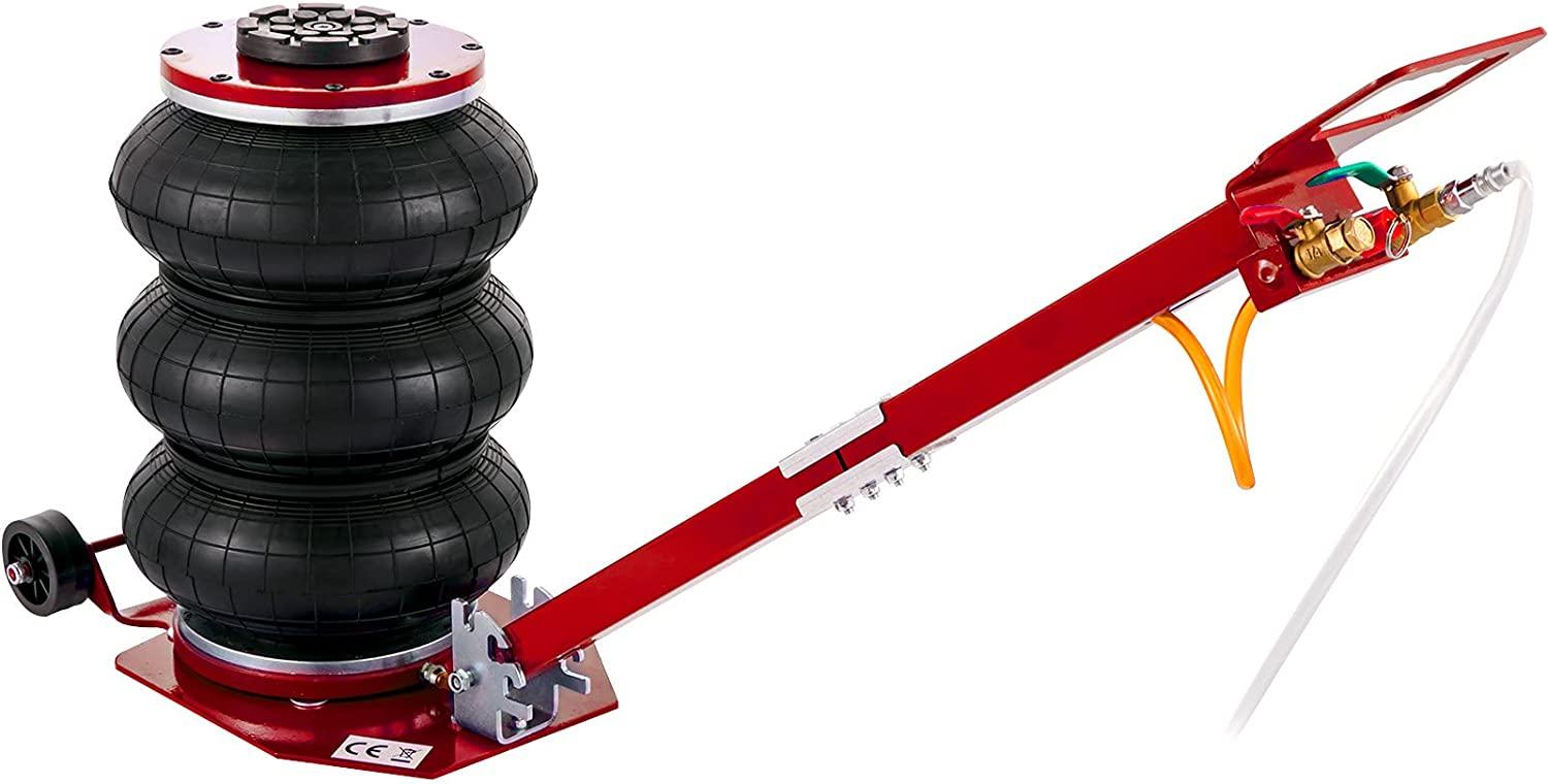 Bag Air Jack 6600lbs Capacity, Folding Rod Fast Lifting, Pneumatic Jack  Lift 3T, Pneumatic Car Jack with Two Wheels for  Car Lifting Jack Repair