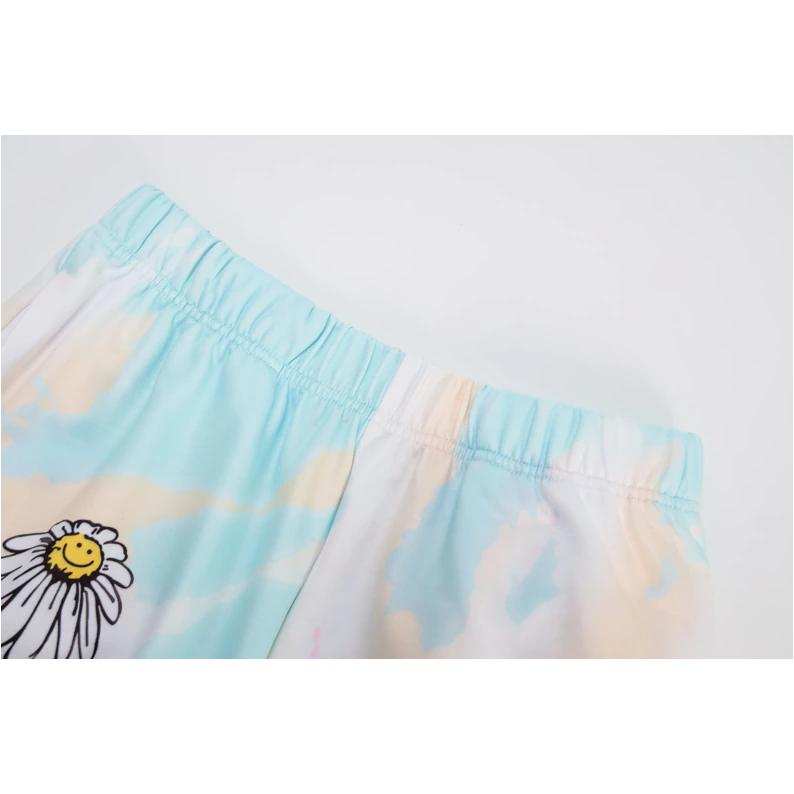 high waist tie dye sweat pants