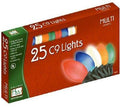 Holiday Wonderland 2924-88 25 count C9 Multi Ceramic Christmas Light Set - Quantity of 5