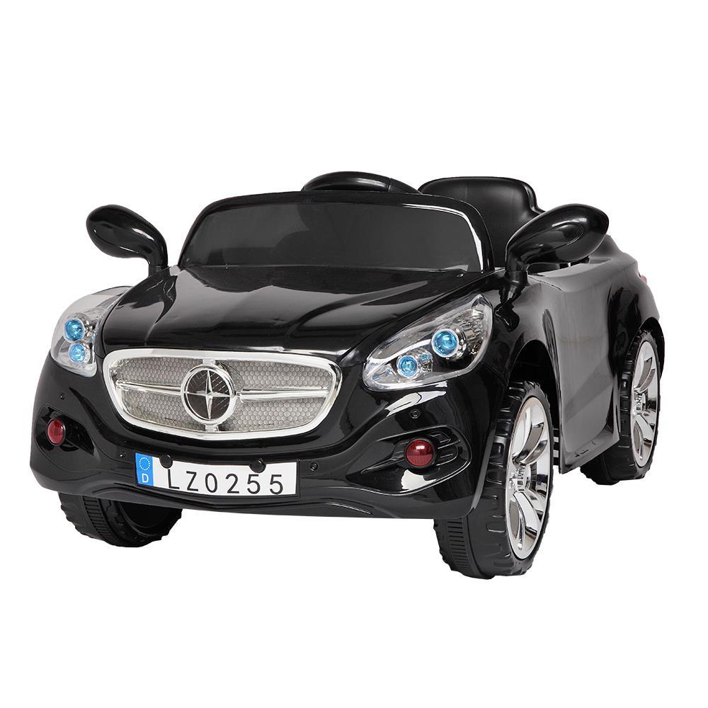 Ktaxon 12V Kids Electric Ride on Cars Battery Powered Motorized Vehicles, Remote Control, 3 Speeds, LED Headlights, MP3 Player, Horn - Black