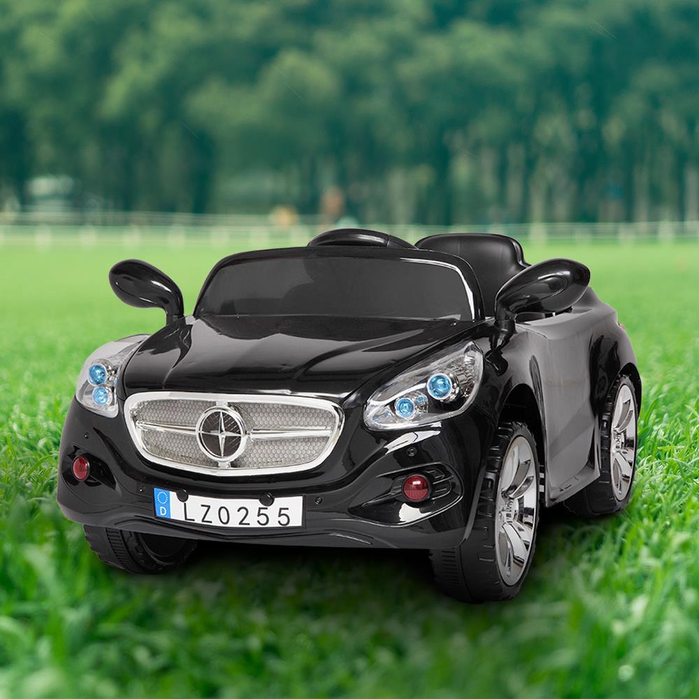 Ktaxon 12V Kids Electric Ride on Cars Battery Powered Motorized Vehicles, Remote Control, 3 Speeds, LED Headlights, MP3 Player, Horn - Black