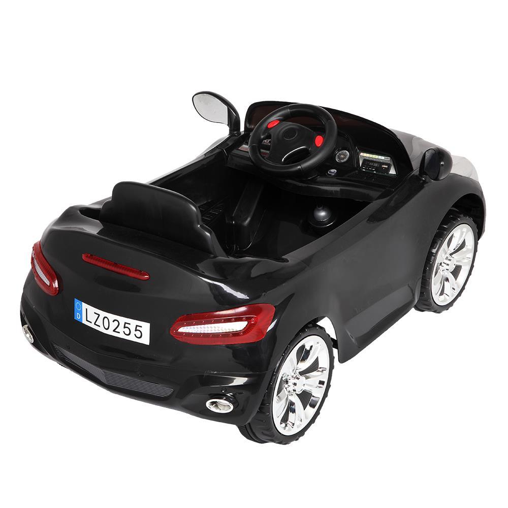 Ktaxon 12V Kids Electric Ride on Cars Battery Powered Motorized Vehicles, Remote Control, 3 Speeds, LED Headlights, MP3 Player, Horn - Black