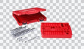 Milwaukee 48-22-9010 47-Piece SAE and Metric 1/2 inch Drive Ratchet and Socket Set