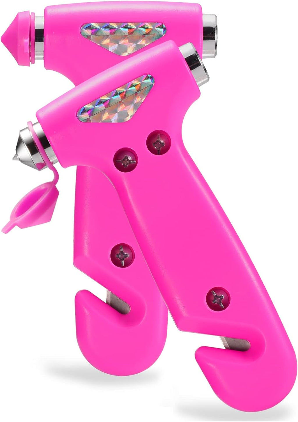 THINKWORK Car Safety Hammer for Teen Girl and Lady's Gifts, 2 Pack Three-in-One Emergency Escape Tool with Window Breaker and Seat Belt Cutter, Safety Emergency Car Escape Tool for Family, Children.