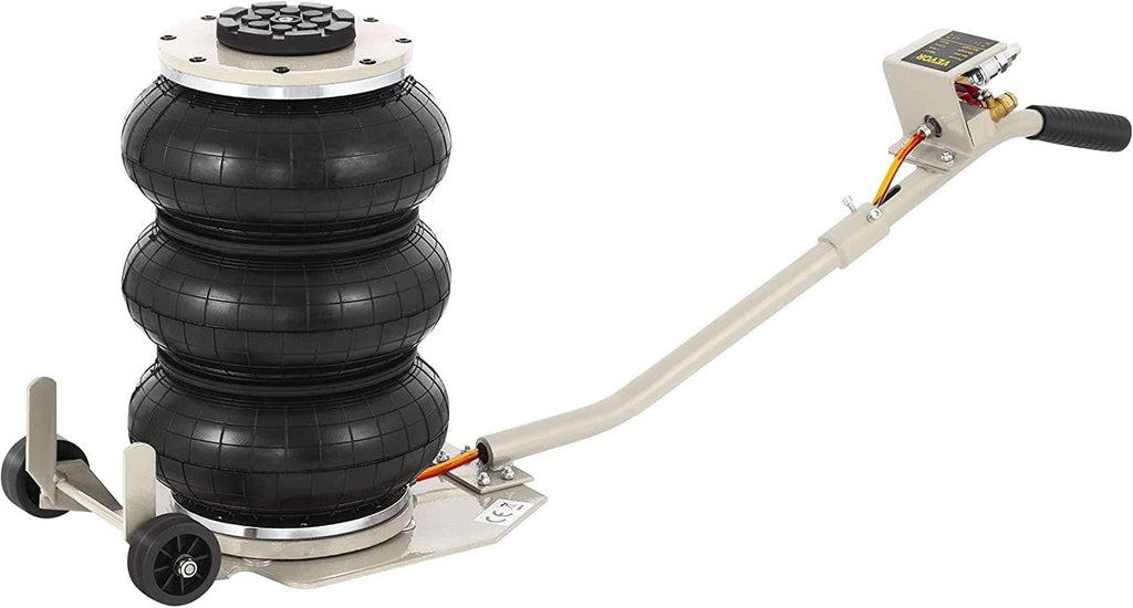 BestEquip 3 Bag Air Jack 6600LBS Capacity Pneumatic Jack 16 Inch Lifting Height Pneumatic Air Jack Fits on Soft and Easy-Collapsing Terrain (6600LBS)