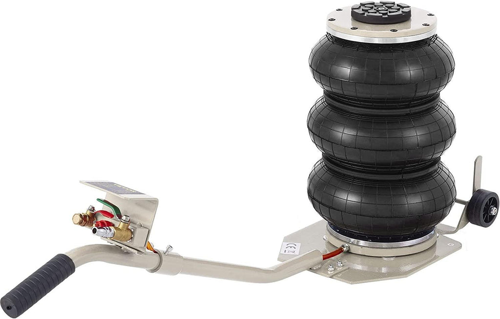 BestEquip 3 Bag Air Jack 6600LBS Capacity Pneumatic Jack 16 Inch Lifting Height Pneumatic Air Jack Fits on Soft and Easy-Collapsing Terrain (6600LBS)