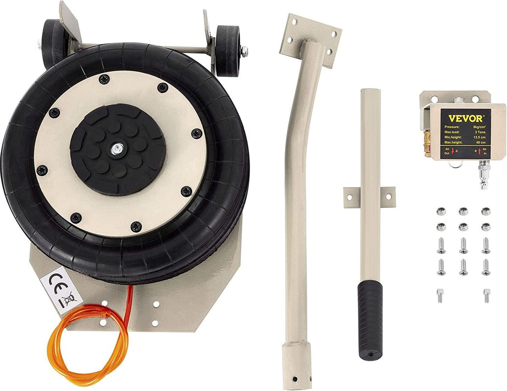 BestEquip 3 Bag Air Jack 6600LBS Capacity Pneumatic Jack 16 Inch Lifting Height Pneumatic Air Jack Fits on Soft and Easy-Collapsing Terrain (6600LBS)