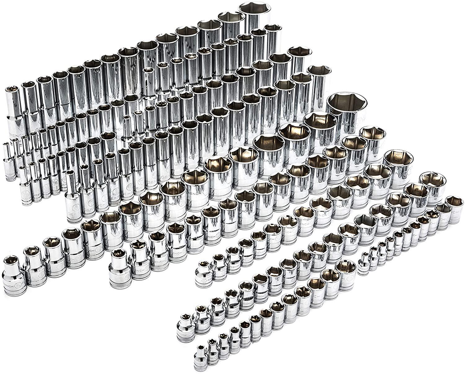 GEARWRENCH 163 Pc. ¼”, 3/8”, &amp; ½” Dr. 6 Pt.  Socket Set  - 89073