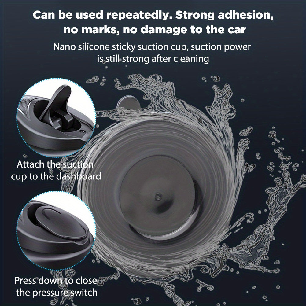Universal Car Phone Holder Stand, Gravity Dashboard  Mount For  13/12/11 &amp; 4.5-6.7 Smartphones!